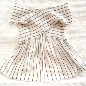 Striped Off The Shoulder Top